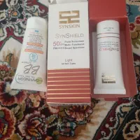 دو عدد کرم پودر و ضدآفتاب