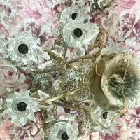 لوستر برنز سنگین + دیوارکوب زیبا|لوستر و چراغ آویز|تهران, سلسبیل شمالی|دیوار