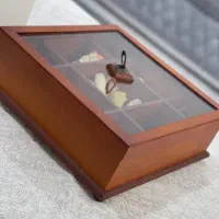 جعبه ی پذیرایی چوب گردو