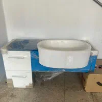 روشویی + شیر + شلف + آینه