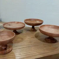 ظروف چوبی خراطی|ظروف سرو و پذیرایی|کرج, شهرک مترو|دیوار
