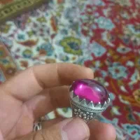 انگشتر نقره رکاب دست ساز  قلم کاری یاقوت پیازی|جواهرات|ملایر, |دیوار