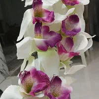 فروش گل ارکیده لمسی ۱۵ شاخه لوکس|گل مصنوعی|صومعه‌سرا, |دیوار