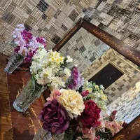 گلهای زیبا مصنوعی قابل شستشو خارجی