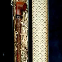 پیپ عتیقه با طرح شکارگاه