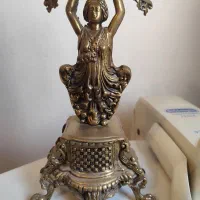 شمعدان و ساعت برنزی سیاه قلم|صنایع دستی و سایر لوازم تزئینی|تهران, شهید فکوری|دیوار