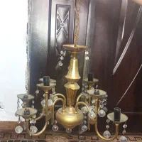 لوستر برنز سه تا چهارشاخه یدونه یک سه شاخه|لوستر و چراغ آویز|اردبیل, |دیوار