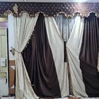 پرده با تاج بهترین جنس|پرده، رانر، رومیزی|اهواز, کیانشهر|دیوار