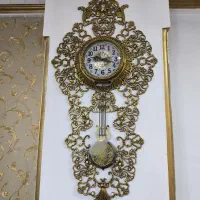 ساعت و جا دستمال کاغذی برنز