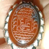 انگشتر سنگ عقیق دورگه