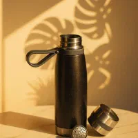 قمقمه استیل دو جداره چای ساز وکیفیت بالا و ضدنشت