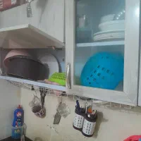 کابینت فلزی درب چوبی