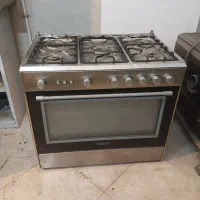 اجاق گاز فردار ۵ شعله استیل اسنوا سالم و مرتب