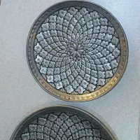 سینی مسی سه تکه قلم زنی