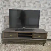 تلوزیون و میز تلویزیون سامسونگ  درحدنو