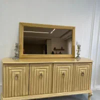 آیینه کنسول با دو عدد شمعدون