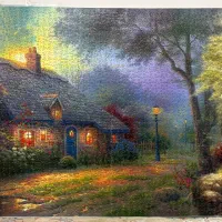 پازل ۲۰۰۰ تیکه کلبه کامل و حل شده