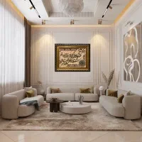 تابلو فرش دست بافت طرح و ان یکاد|تابلو فرش|ساری, |دیوار