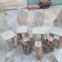 صندلی های تنه درختی|صندلی و نیمکت|پردیس, سیاه سنگ|دیوار