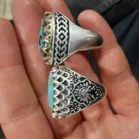 انگشتر نقره فیروزه ۹۲۵