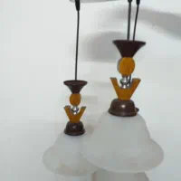 لوستر چوبی وشیشه|لوستر و چراغ آویز|پاکدشت, پاکدشت (مامازند)|دیوار