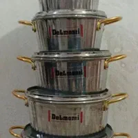 قابلمه استیل پنج تیکه مارک delmonti