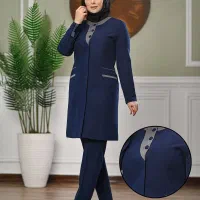 مانتوشلواررنگ سرمه ای سایز46-48