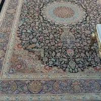 فرش ماشینی ابریشمی طرح جیران