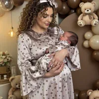 ست بیمارستانی مادر و نوزاد لباس زایمان