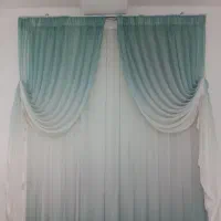 پرده سه تیکه سالم و تمیز و قیمت مناسب|پرده، رانر، رومیزی|قزوین, |دیوار