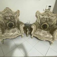 مبل سلطنتی چوب گردو|مبلمان خانگی و میز عسلی|کرج, باغستان|دیوار