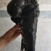 کیسه بوکس به همراه دستکش چرمی