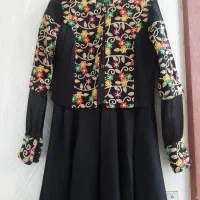 مانتو مجلسی سوزن دوزی شیک