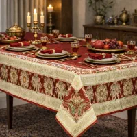 رومیزی و سفره پارچه ای مخمل فشرده