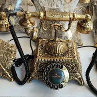 تلفن رومیزی برنزی برنجی مدل نوستالژی جدید