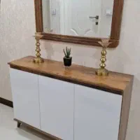 جاکفشی کلاسیک طرح کنسول درب ام دی اف بدون دستگیره|جاکفشی، کمد، دراور|تهران, شهرک ولیعصر جنوبی|دیوار