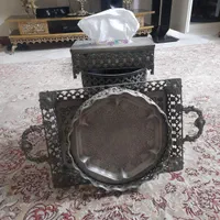 سطل آشغالی و جا دستمال کاغذی|صنایع دستی و سایر لوازم تزئینی|تهران, شهرک فردوس (حسینی)|دیوار