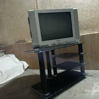 فروش تلویزیون صفحه تخت سامسونگ و میز تلوزیون|تلویزیون و پروژکتور|علی‌آباد کتول, |دیوار