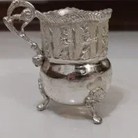 ظروف چایخوری( گالش)۶ نفره قلم تخت جمشید نقره نما|ظروف سرو و پذیرایی|اصفهان, ملک‌شهر|دیوار
