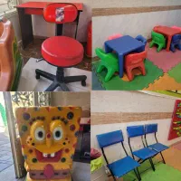 کلیه ی وسایل اتاق بازی کودک به علت جابه جایی یکجاه