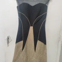 لباس مجلسی کار شده کاپ دار کاملا نو