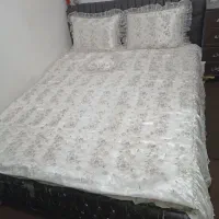 تخت دونفره با تشک وروتختی