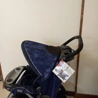 کالسکه چیکو اصل به همراه دفترچه راهنما سرمه ای رنگ|کالسکه و لوازم جانبی|تهران, جنت‌آباد مرکزی|دیوار
