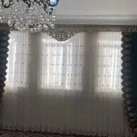 پرده و والون یشمی حاشیه دار خیلی زیبا قاب|پرده، رانر، رومیزی|نظرآباد, نظرآباد|دیوار