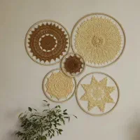 دیوارکوب (ماندالاهای ) دستبافت|صنایع دستی و سایر لوازم تزئینی|نجف‌آباد, مزرعه طالب|دیوار