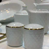 سرویس چینی 12 نفره زرین رادیانس لب طلا آکبند|ظروف سرو و پذیرایی|تهران, شوش (باغ آذری)|دیوار