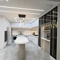 کابینت آشپزخانه مستقیم از تولیدی مدرن نئو کلاسیک