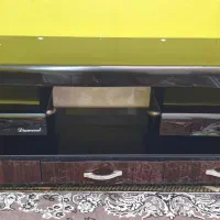 میز تلویزیون شیشه ای بزرگ