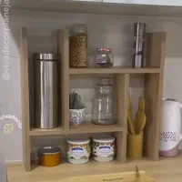 استند و شلف ادویه نظم دهنده|آب‌چکان و نظم‌دهنده ظروف|اسلام‌شهر, شهرک واوان|دیوار