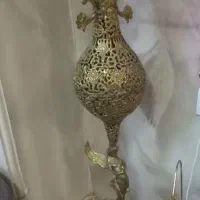 گلدان برنز و کنارسالنی برنز